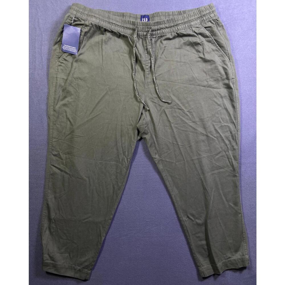 NWT GAP Womens Pull On Elastic Drawstring Waist Ankle Tencel Pant Grape Leaf XXL
